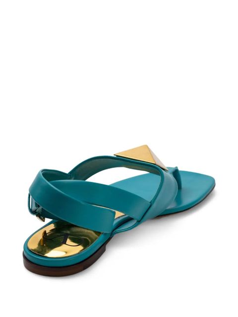 Valentino Garavani buckle-detail sandals - Blue