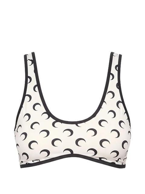 Marine Serre moon-print bra top - White - zdjęcie produktu nr 1