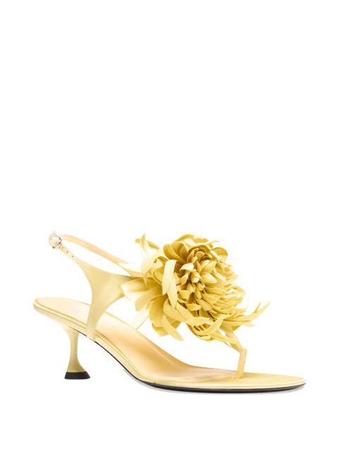 Proenza Schouler Tee floral-appliqué sandals - Yellow - zdjęcie produktu nr 2