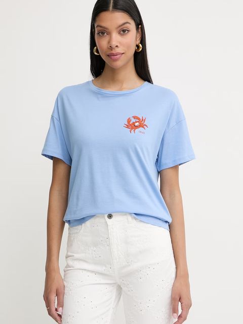 Liu Jo T-shirt damski bawełniany - zdjęcie produktu nr 1