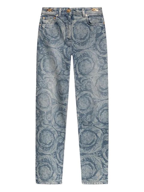 Versace baroque-patterned jeans - Blue - zdjęcie produktu nr 1