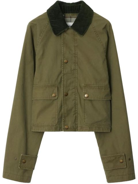 Burberry Cotton Field Jacket - Green - zdjęcie produktu nr 1