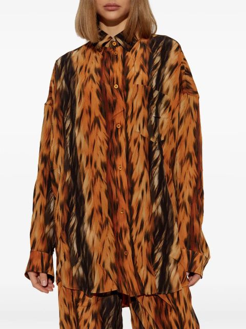 Balenciaga printed shirt - Orange