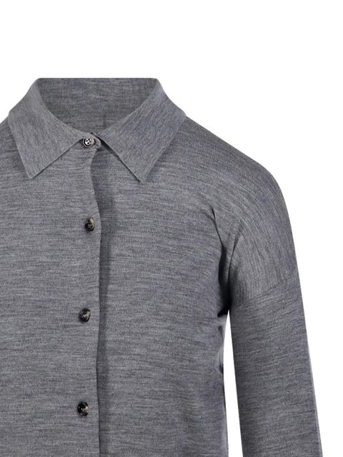Max Mara collared buttoned cardigan - Grey