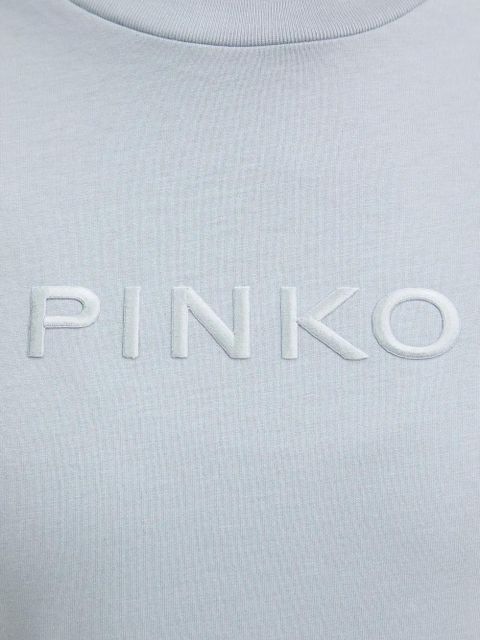 PINKO embroidered-logo T-shirt - Blue