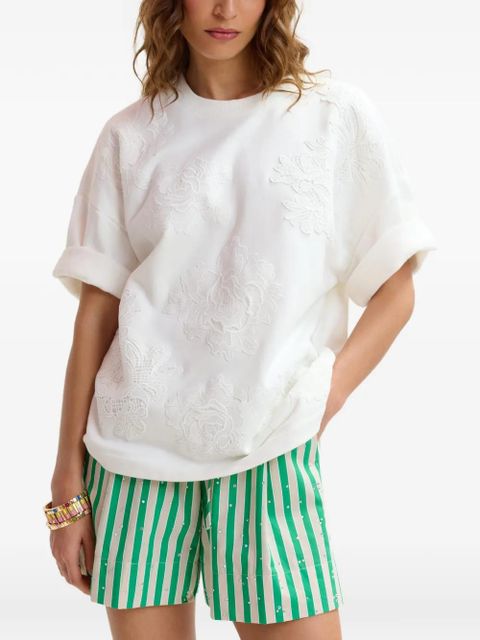 Essentiel Antwerp floral-pattern T-shirt - White