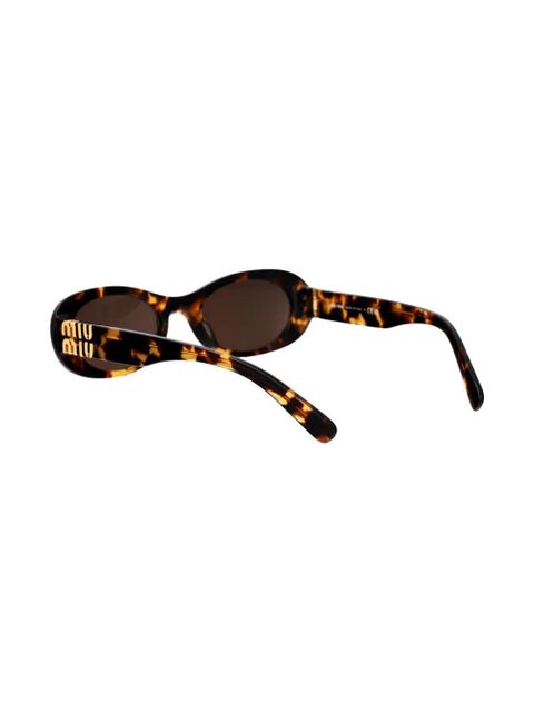 Miu Miu Eyewear oval-frame sunglasses - Brown