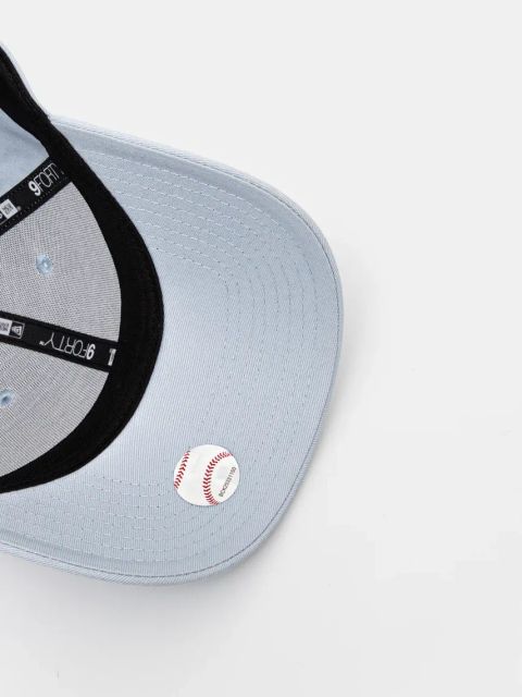 New Era czapka z daszkiem bawełniana kolor niebieski z aplikacją 60595154