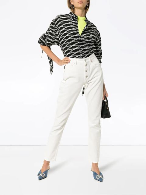 Balenciaga high waisted slim leg jeans - White - zdjęcie produktu nr 2