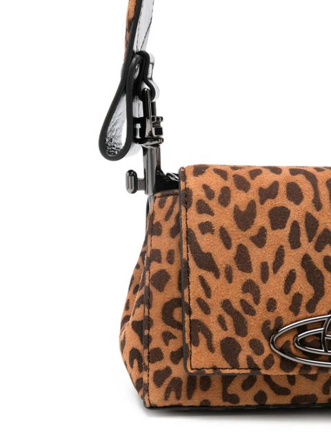 Vivienne Westwood Linda Orb-embellished leopard-print tote bag - Brown