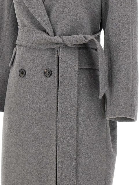 Max Mara Astro belted double-breasted coat - Grey - zdjęcie produktu nr 2