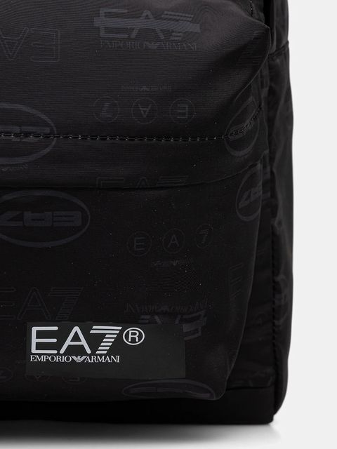 EA7 Emporio Armani plecak kolor czarny duży wzorzysty AF10465.7X000001