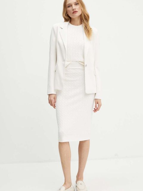 Armani Exchange spódnica kolor biały midi ołówkowa 8NYN9A YMH6Z - zdjęcie produktu nr 2