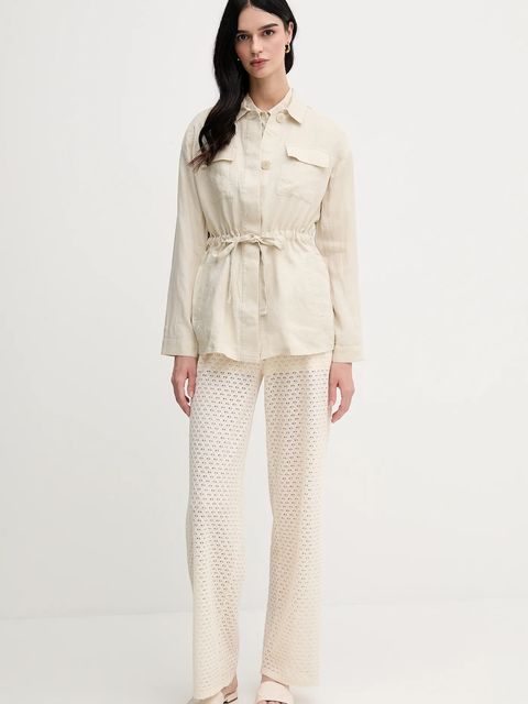 United Colors of Benetton koszula lniana - zdjęcie produktu nr 2