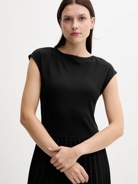 Tommy Hilfiger sukienka kolor czarny maxi rozkloszowana WW0WW44491