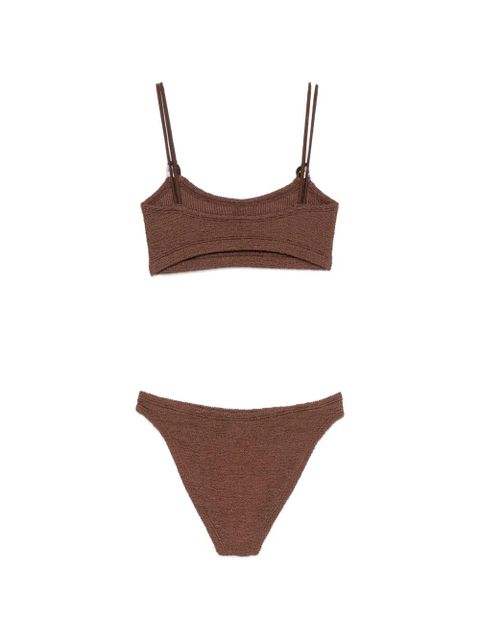 Hunza G beaded crinkle bikini - Brown - zdjęcie produktu nr 2