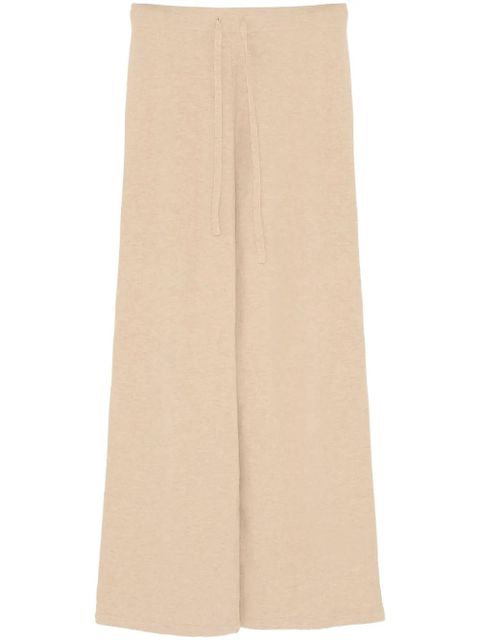 Yves Salomon knitted wide-leg trousers - Neutrals - zdjęcie produktu nr 1