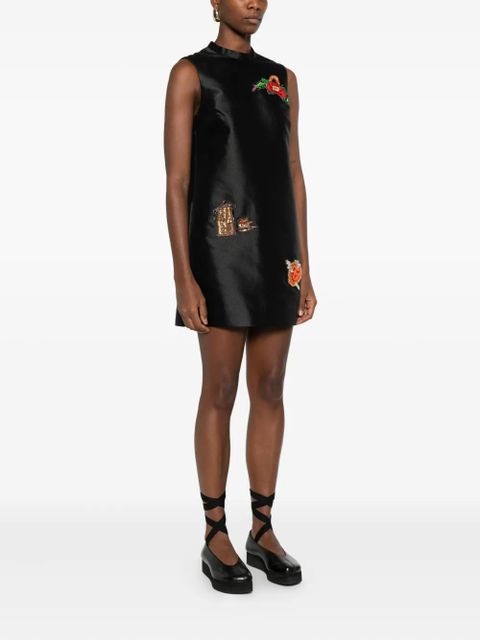 ALEMAIS Ginger embellished sleeveless mini dress - Black - zdjęcie produktu nr 2