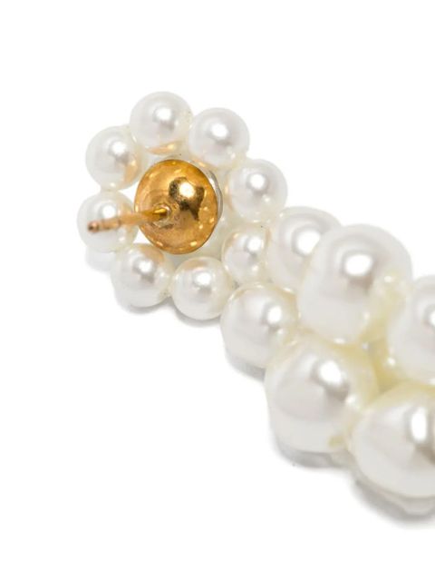 Simone Rocha pearl-embellishment earrings - White - zdjęcie produktu nr 2