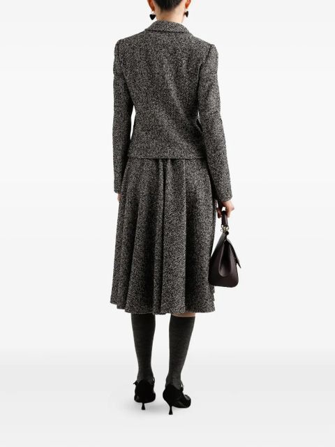 Dolce & Gabbana pleat-detail midi dress - Black - zdjęcie produktu nr 2