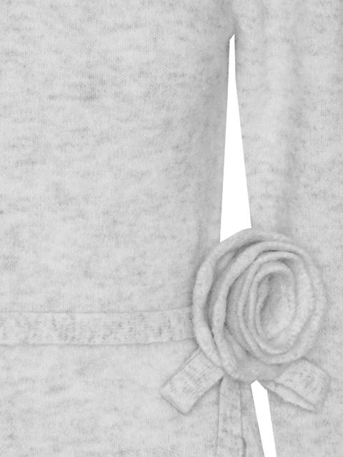 ROTATE BIRGER CHRISTENSEN rose-embellished top - Grey