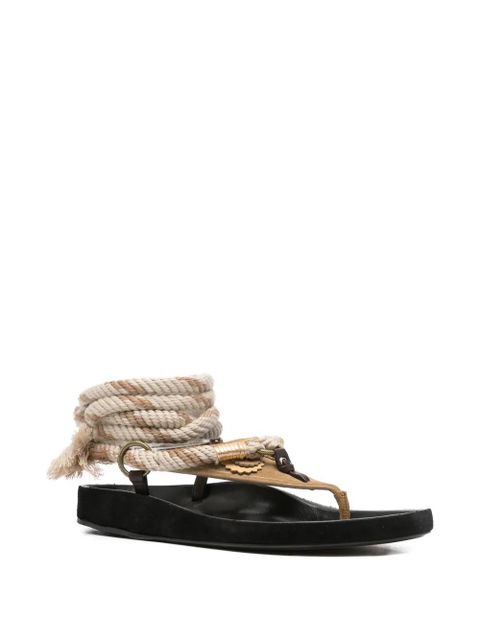 ISABEL MARANT Onya flat sandals - Brown - zdjęcie produktu nr 2