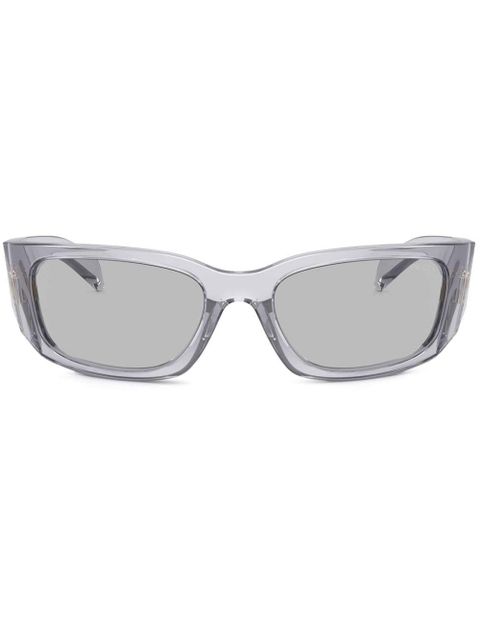 Prada Eyewear transparent rectangle sunglasses - Grey - zdjęcie produktu nr 1