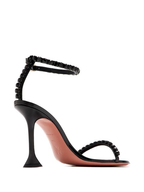 Amina Muaddi Gigi crystal-embellished sandals - Black - zdjęcie produktu nr 2