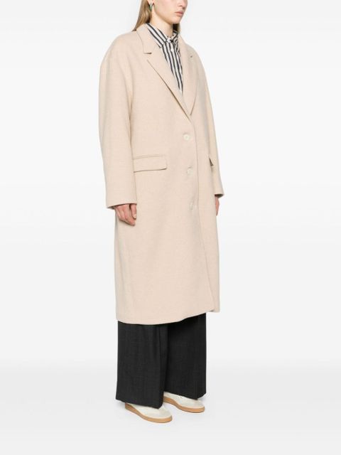 ISABEL MARANT Efezia single-breasted coat - Neutrals