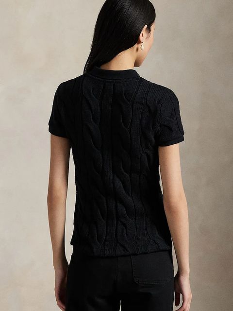 Polo Ralph Lauren polo damski kolor czarny 211971703