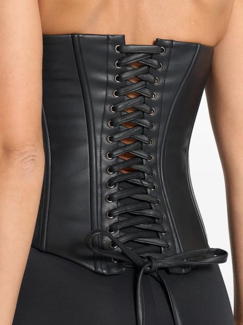 Manière De Voir Scarlett lace-up corset - Black