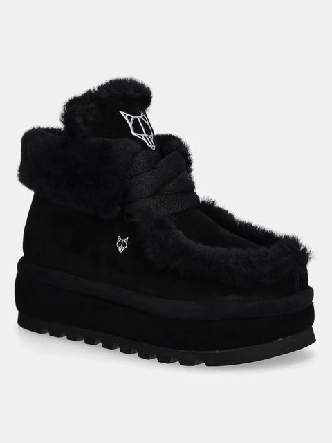 Naked Wolfe śniegowce zamszowe Bambi kolor czarny Bambi Suede Shearling Black - zdjęcie produktu nr 1