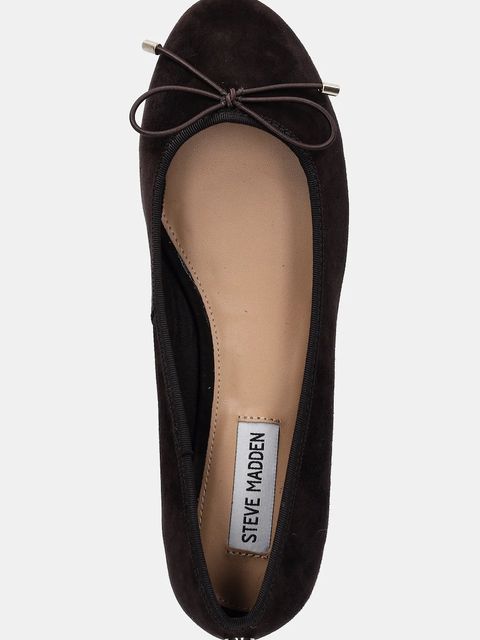 Steve Madden baleriny zamszowe Cherisher kolor brązowy 11003890