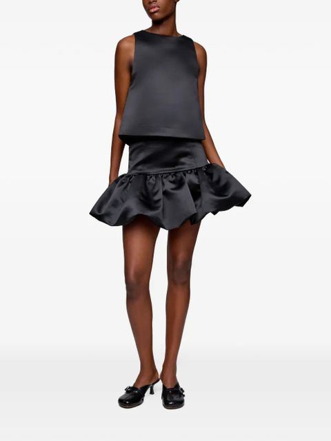 GANNI ruffled mini skirt - Black - zdjęcie produktu nr 2