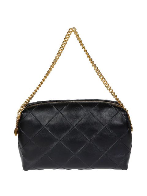 Tory Burch large Fleming chain-strap leather cross-body bag - Black