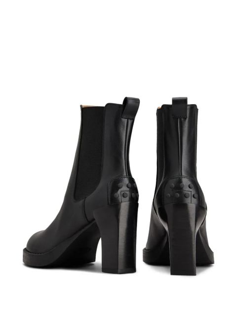 Tod's 80mm leather Chelsea boots - Black