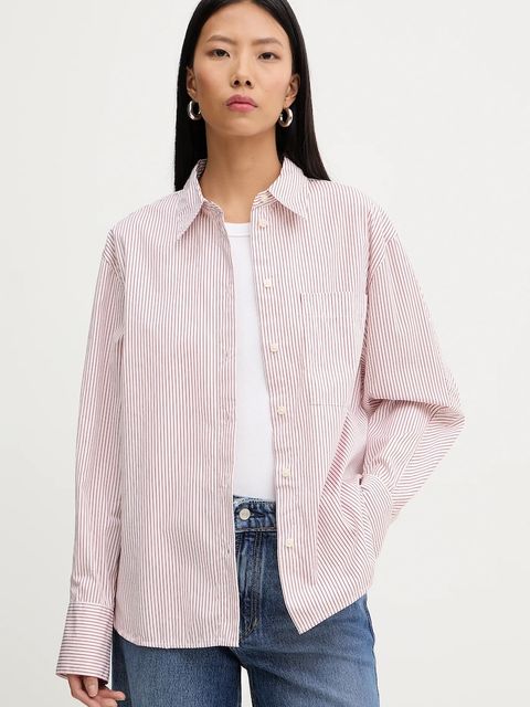 Marc O'Polo koszula bawełniana damska kolor biały relaxed z kołnierzykiem klasycznym 600081342009 - zdjęcie produktu nr 1