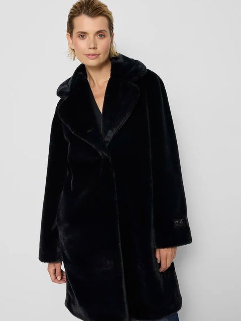 Bizuu płaszcz damski kolor czarny przejściowy ROMA CZARNY AW24