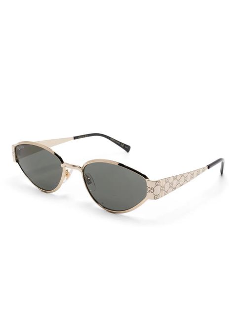 Gucci Eyewear butterfly-frame sunglasses - Gold - zdjęcie produktu nr 2