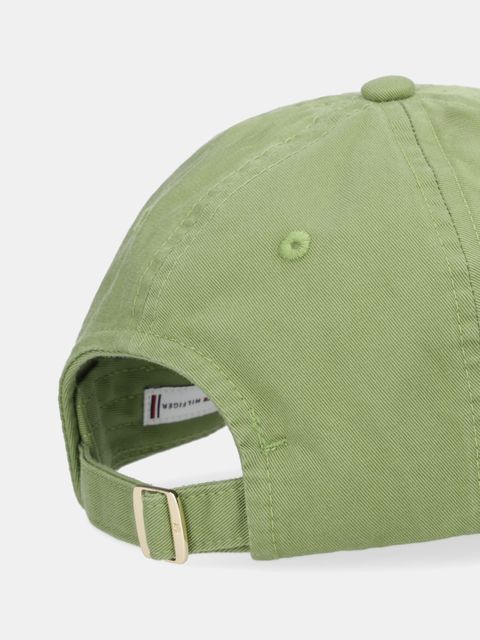 Tommy Hilfiger czapka z daszkiem kolor zielony AW0AW18221