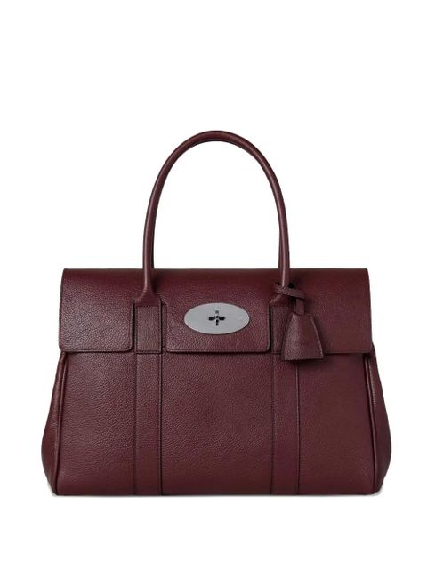 Mulberry small Bayswater textured leather tote bag - Brown - zdjęcie produktu nr 1