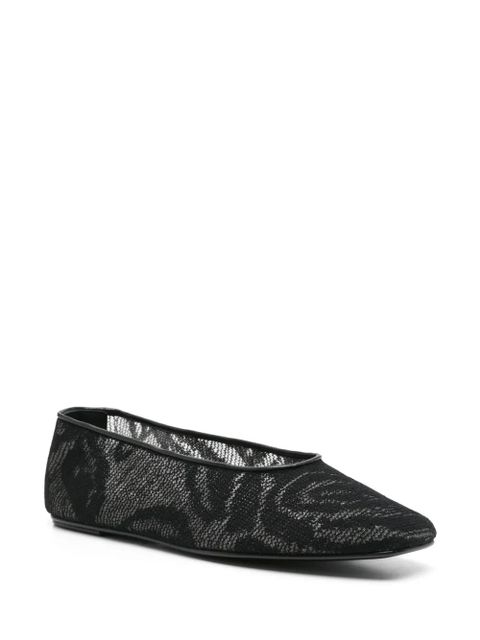 Magda Butrym square-toe ballet flats - Black - zdjęcie produktu nr 2