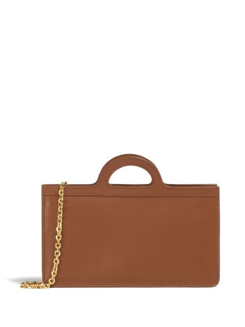 Marni Tropicalia leather wallet-on-chain - Brown