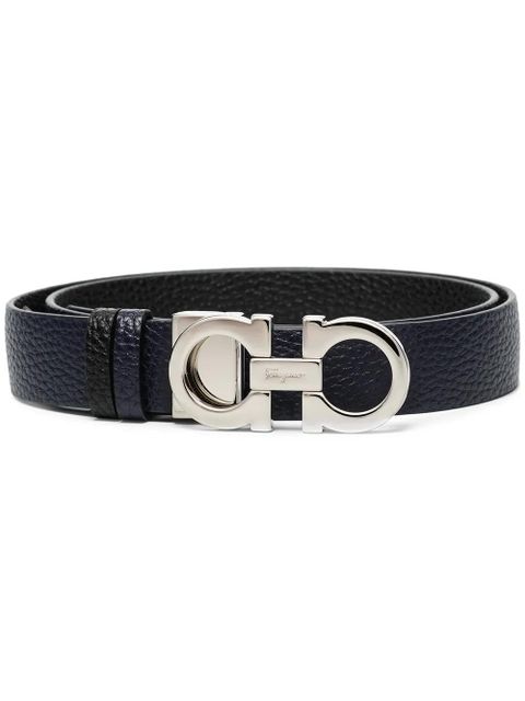 Ferragamo Gancini-buckle reversible belt - Blue - zdjęcie produktu nr 1