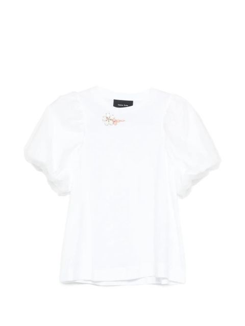 Simone Rocha puff-sleeve T-shirt - White - zdjęcie produktu nr 1