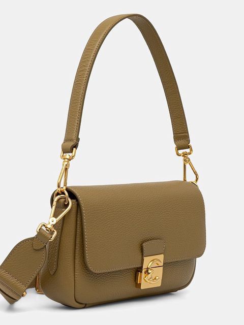 Coccinelle torebka skórzana C-ME LOCK kolor zielony E1 U4K 12 02 01 - zdjęcie produktu nr 2