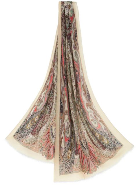 ETRO paisley-print cashmere scarf - Neutrals - zdjęcie produktu nr 1