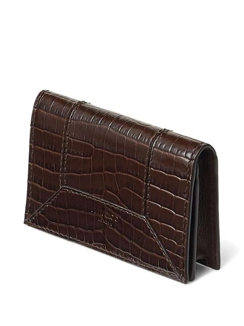 Jimmy Choo Nello crocodile-effect leather wallet - Brown - zdjęcie produktu nr 2