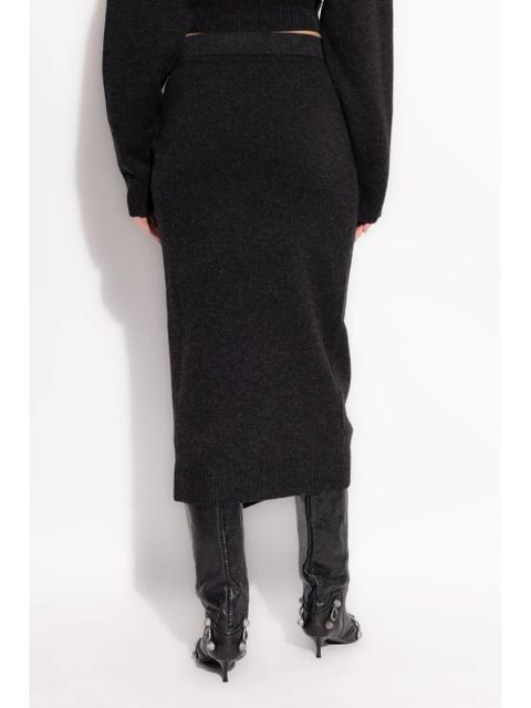 Balenciaga wrap knit skirt - Grey
