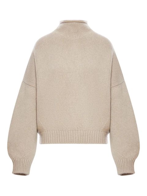 KHAITE Juniper funnel-neck sweater - Neutrals - zdjęcie produktu nr 1